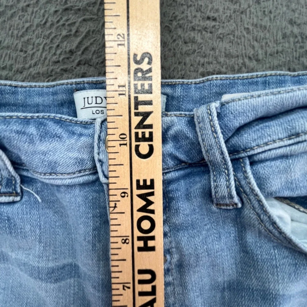 Judy Blue Los Angeles Womens Skinny Fit Button Fly Jeans Light Wash Size 13 31‎